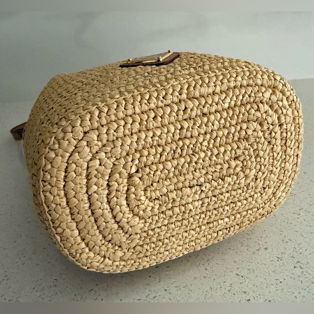 Prada Crochet and Leather Mini-Bucket Bag - Picture 7 of 13